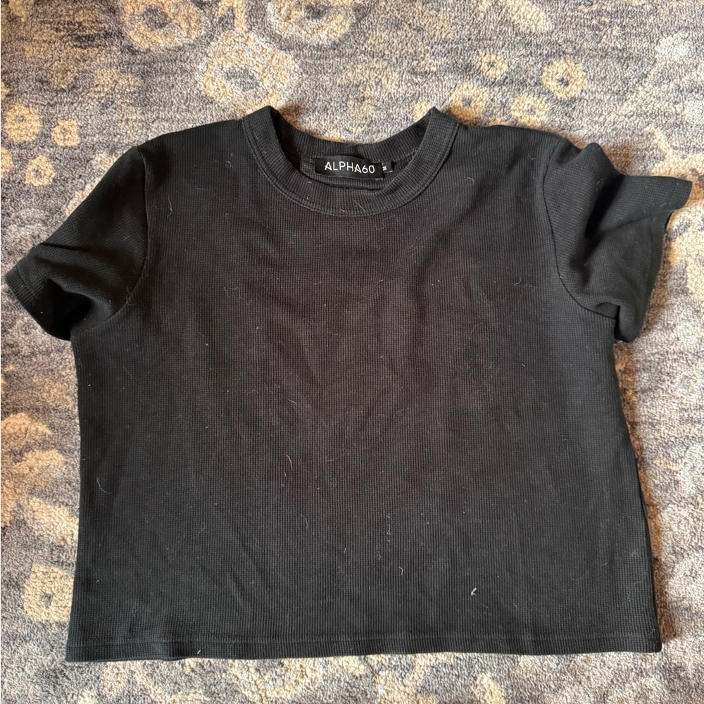 Alpha60 Cotton Women’s Black T-Shirt